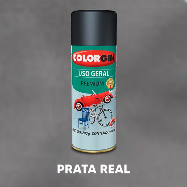 Spray Uso Geral Colorgin - Prata Real