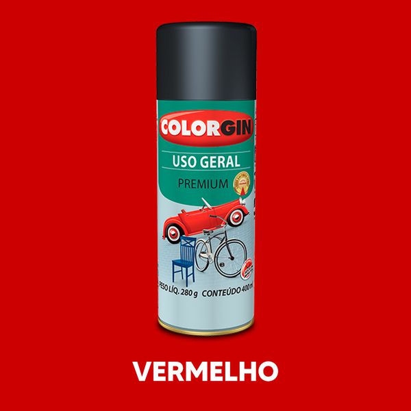 Spray Uso Geral Colorgin - Vermelho