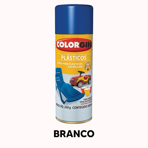 Spray Para Plásticos Colorgin - Branco
