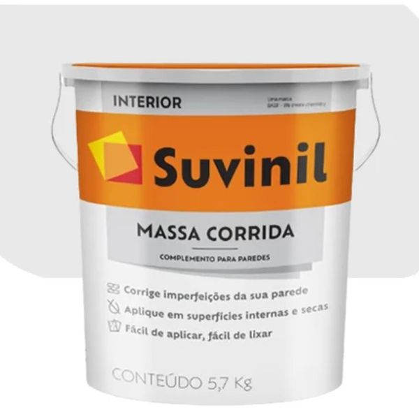 MASSA CORRIDA 3,6 LITROS SUVINIL