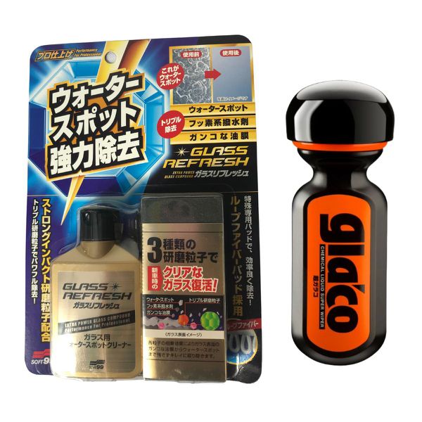 KIT REMOVE MANCHAS E CRISTALIZA VIDROS GLACO FUSSO