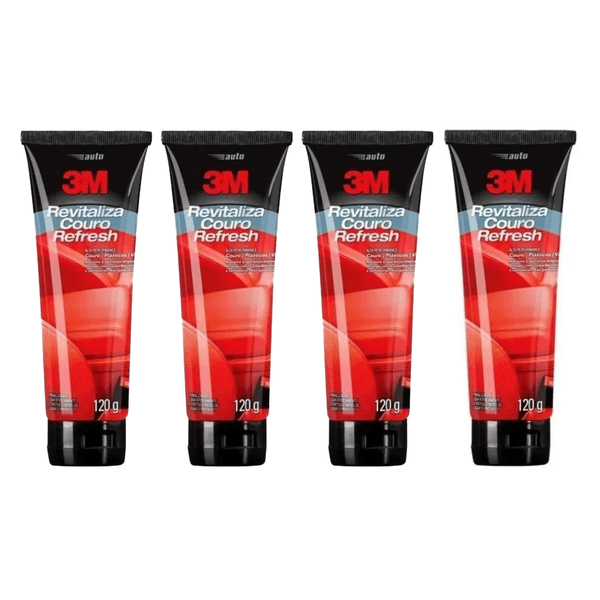 PACOTE COM 4 UNIDADES REVITALIZADOR DE COURO REFRESH 3M