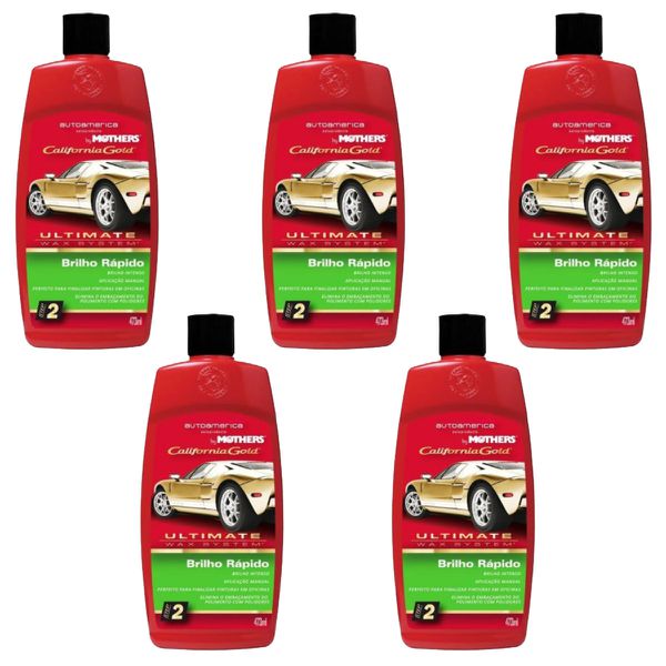 PACOTE COM 5 UNIDADES BRILHO RÁPIDO SEM SILICONE MOTHERS