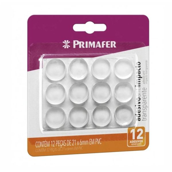 PROTETOR TRANSPARENTE ANTI-IMPACTO 12 PEÇAS - 2143 PRIMAFER