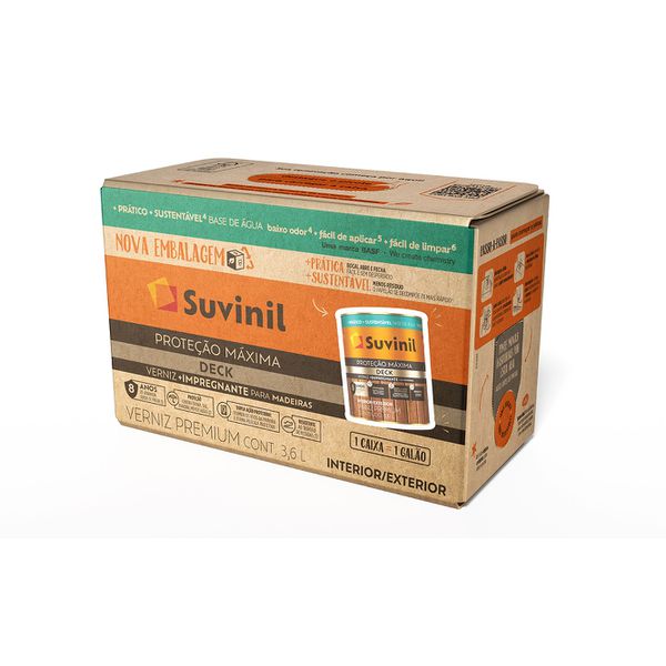 VERNIZ PARA DECK ACETINADO COR IMBUIA PROTEÇÃO MÁXIMA SUVINIL