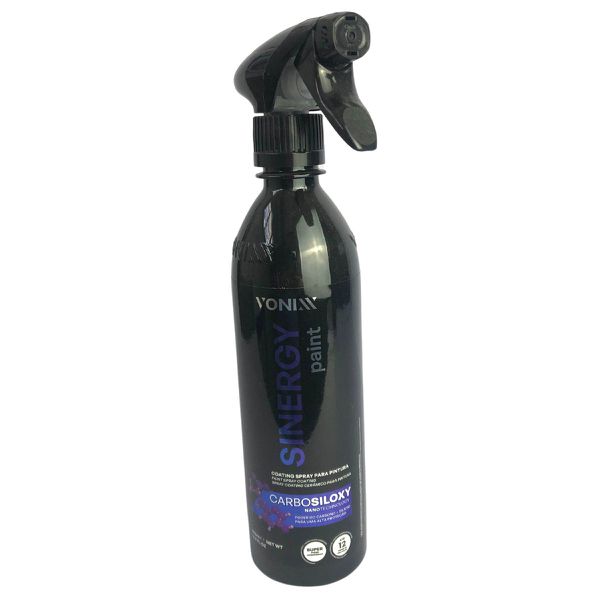 COATING SPRAY PINTURA SINERGY PAINT 0,5L SUPER HIDROFÓBICO DUR ATÉ 12M