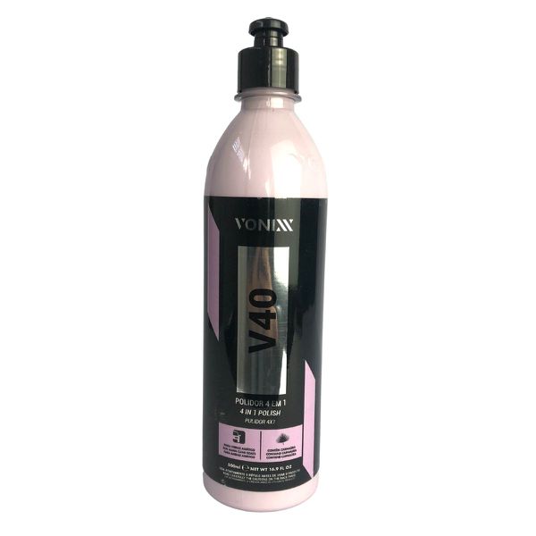 POLIDOR 4 EM 1 V40 0,5L CORTE REFINO LUSTRO PROTEÇÃO COM CERA CARNAUBA