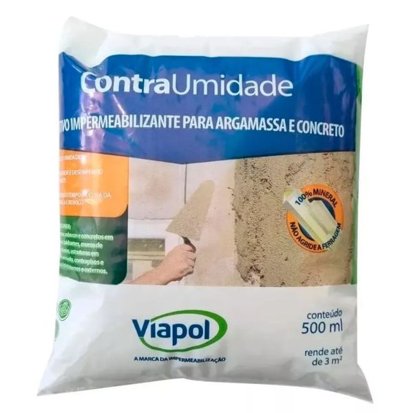 CONTRA UMIDADE IMPERMEABILIZANTE MINERAL 0,5ML VIAPOL