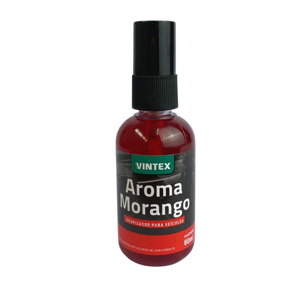 AROMINHA SPRAY MORANGO 60ML PARA INTERIOR DE VEÍCULO
