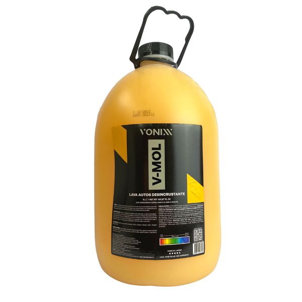 SHAMPOO LAVA AUTOS CONCENTRADO DESINCRUSTANTE (ATÉ 1:100) V-MOL 5,0L