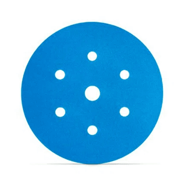 DISCO HOOKIT AZUL 7 FUROS P080 321U 152MM 3M