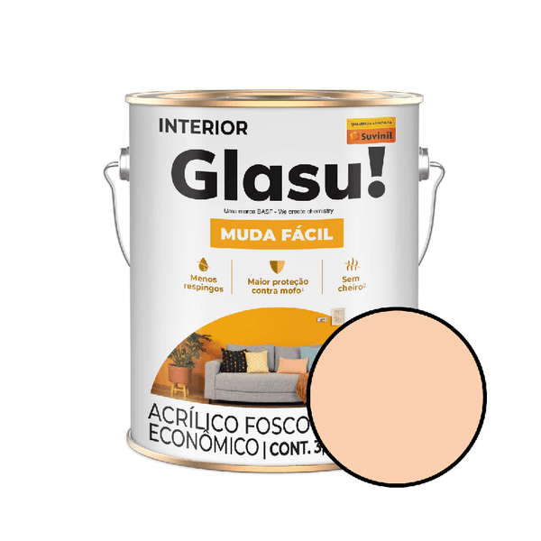 Tinta Econômica Glasu - Pêssego