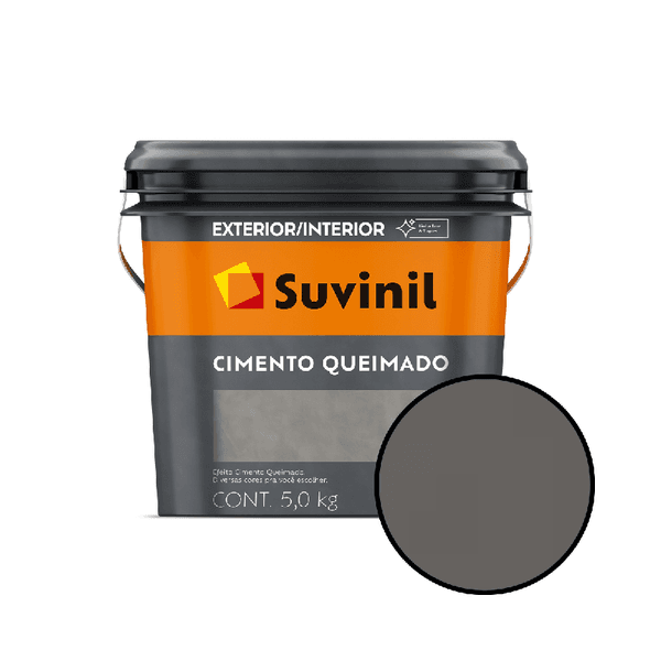 Cimento Queimado 5KG Suvinil - Túnel de Concreto 