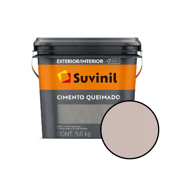 Cimento Queimado 5KG Suvinil - Pedra Rosada