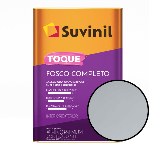 Tinta Para Parede 18 Litros Toque Fosco Completo Suvinil - Névoa Intensa