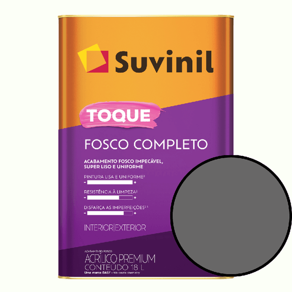Tinta Para Parede 18 Litros Toque Fosco Completo Suvinil - Granito Nobre