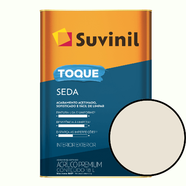 Tinta Para Parede 18 Litros Toque Seda Acetinado Suvinil - Algodão Egípcio