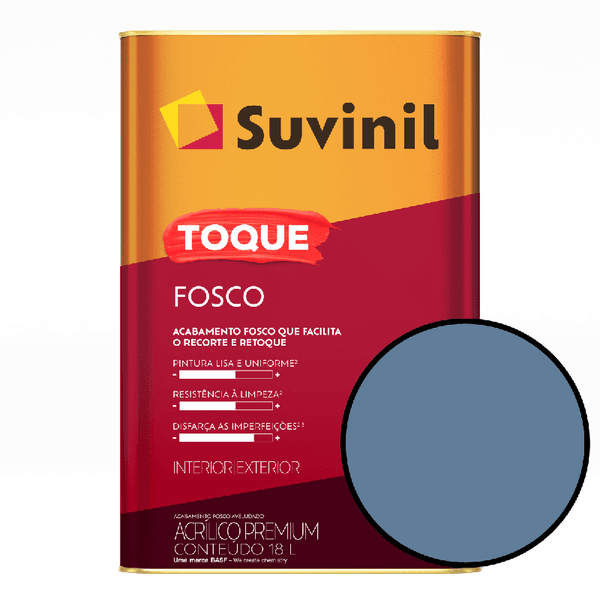 Tinta Para Parede 18 Litros Toque Fosco Suvinil - Jeans Lavado