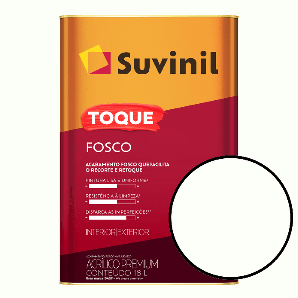 Tinta Para Parede 18 Litros Toque Fosco Suvinil - Branco Neve
