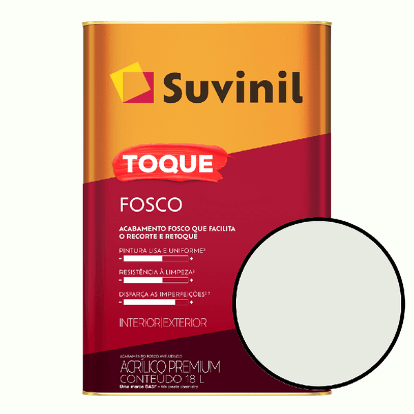 Tinta Para Parede 18 Litros Toque Fosco Suvinil - Gelo