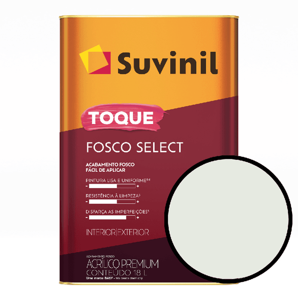 Tinta para Parede 18 Litros Toque Fosco Select Suvinil - Gelo