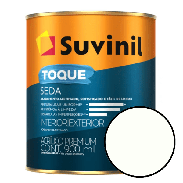 Tinta Para Parede 900ml Toque Seda Acetinado Suvinil - Branco Neve