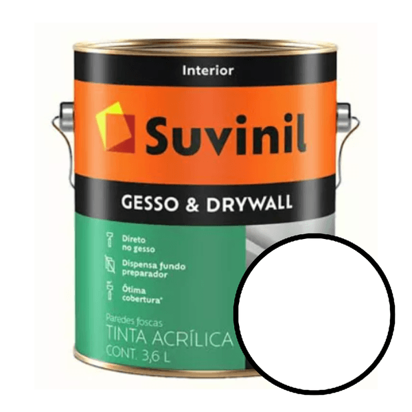 Tinta Gesso e Drywall Suvinil - Branco Neve
