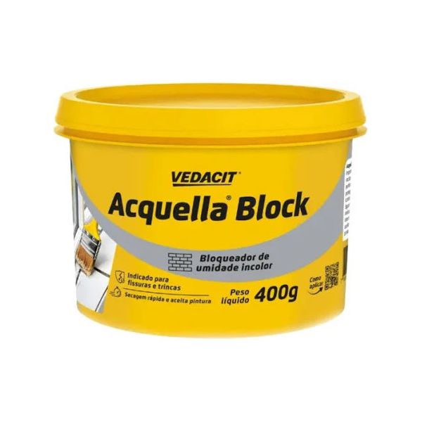 Impermeabilizante Acquella Block Vedacit 400g Bloqueador de Umidade