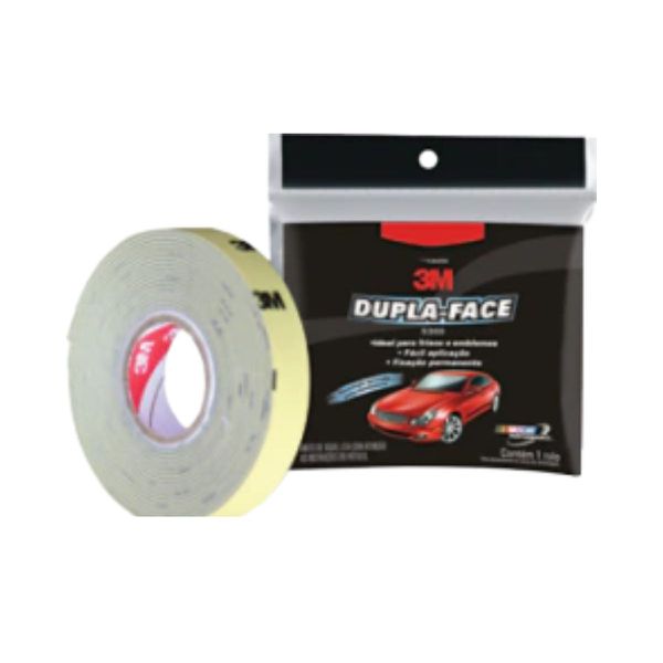 Fita Dupla Face Automotiva Espuma 19mm x 20m 3M