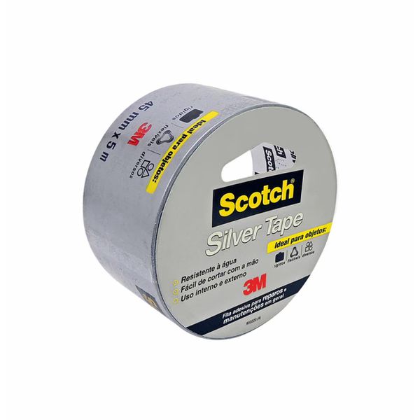 Fita Silver Tape 3M 3939 45mmx5m Alta Resistência Multiuso