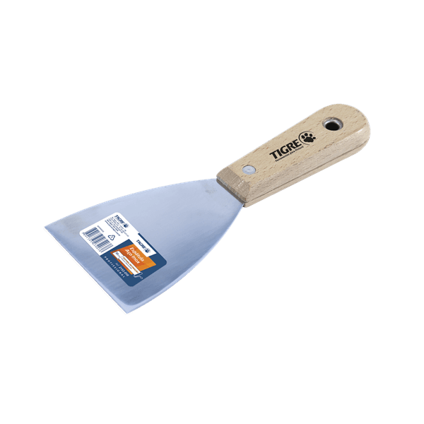 Espátula Tigre Inox 3" Profissional Resistente e Precisa