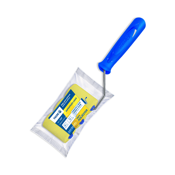 Rolo Espuma 5CM 1337 C/ Refil + Sup Tigre – Pintura Profissional