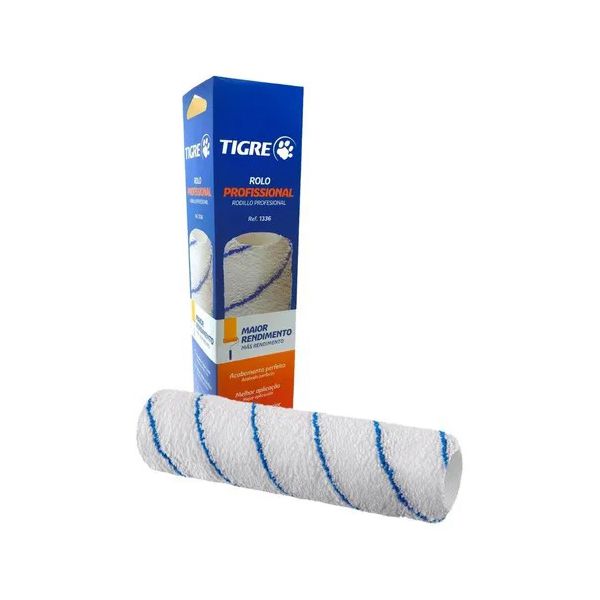 Rolo de Lã 23cm Tigre 1336 Sem Suporte – Profissional