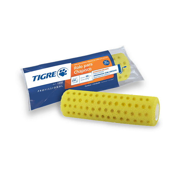 Rolo Text 23cm Tigre 1332 Chapisco Sem Suporte Acabamento Perfeito