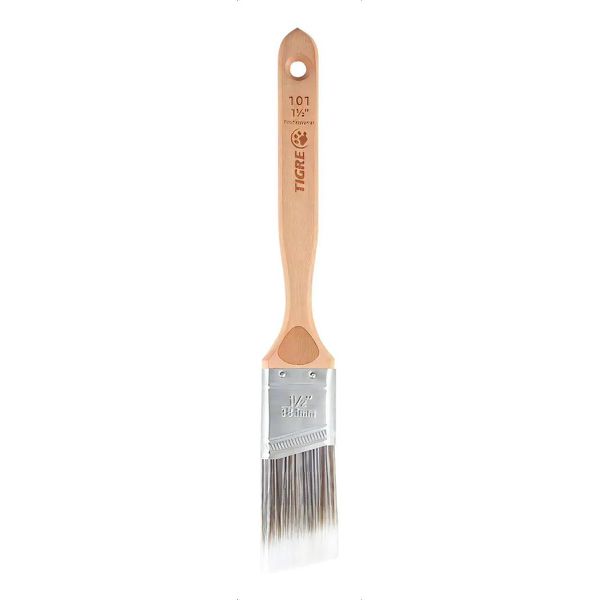 Trincha 1 1/2" 101 Tigre Cerdas Sintéticas Acabamento Fino