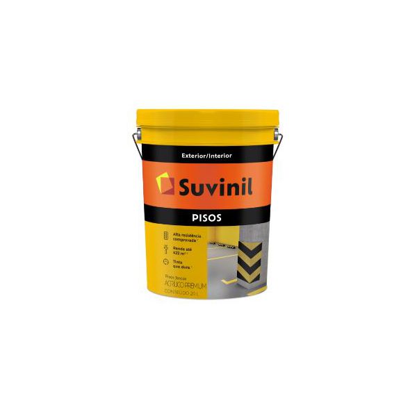 Tinta Piso Cinza Escuro Suvinil 20L Balde Plástico
