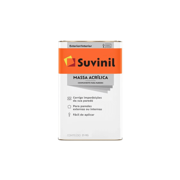 MASSA ACRÍLICA 25KG (LATA) SUVINIL