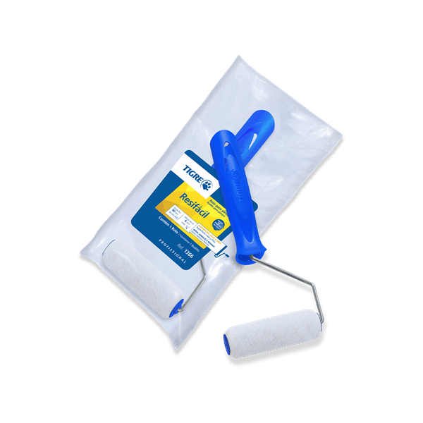 ROLO LÃ 9CM EPÓXI 1366 COM SUPORTE TIGRE