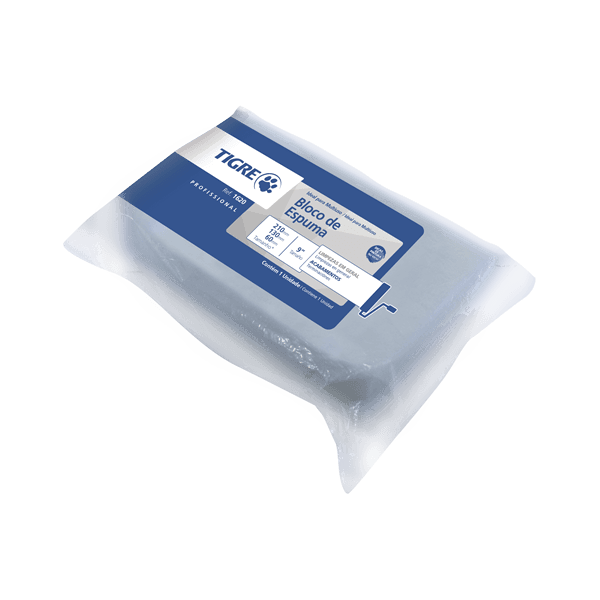 Espuma Bloco Tigre 1620 – 6cm x 13cm x 21cm