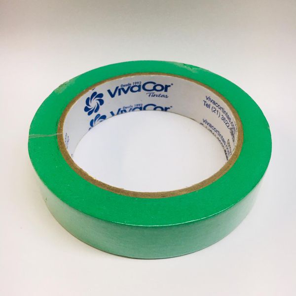 FITA CREP 24MM X 40M VERDE VIVA COR
