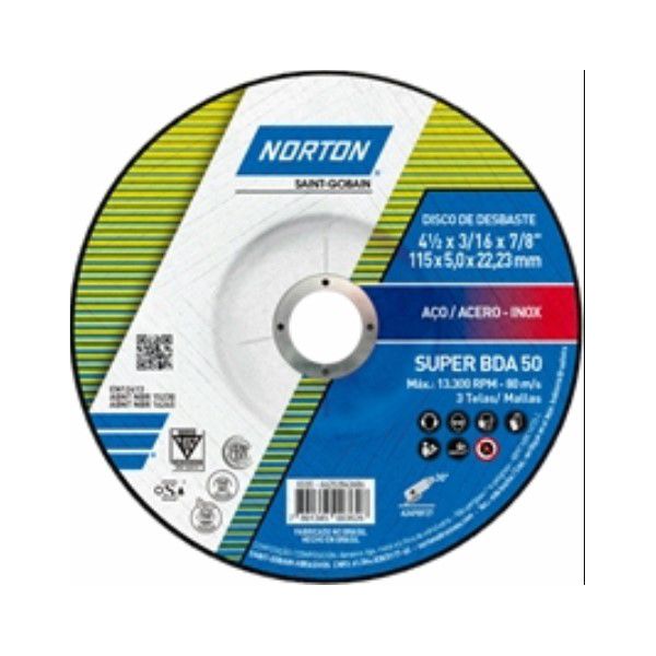 DISCO DESBASTE 115X5,0X22,23 SUPER BDA 50 NORTON