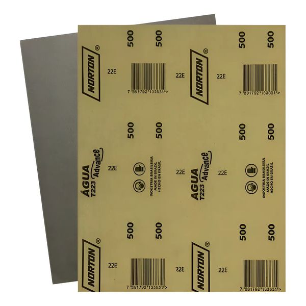 Lixa D’Água Norton 500 T223 225x275mm Acabamento Fino