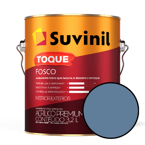 Tinta Para Parede 3,6 Litros Toque Fosco Suvinil - Jeans Lavado