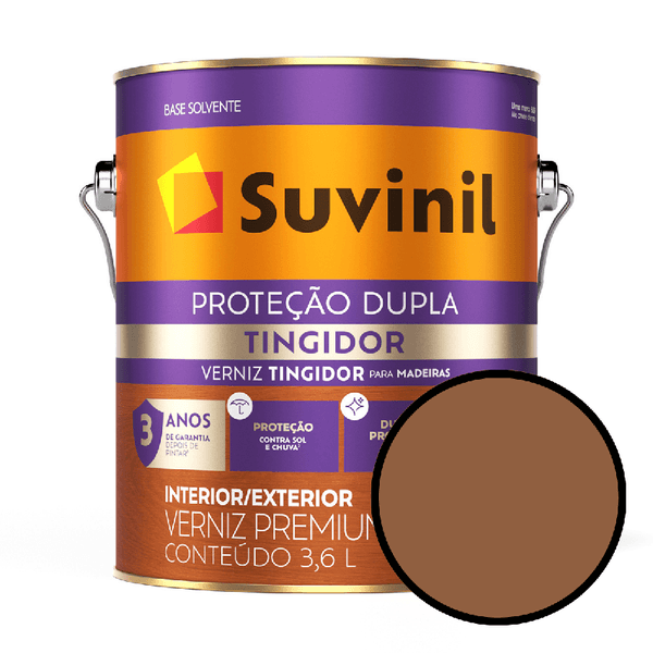 VERNIZ PREMIUM PROTEÇÃO DUPLA TINGIDOR SUVINIL - MOGNO