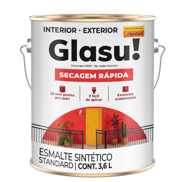 ESMALTE SINTETICO ACETINADO BRANCO 3,6L GLASURIT