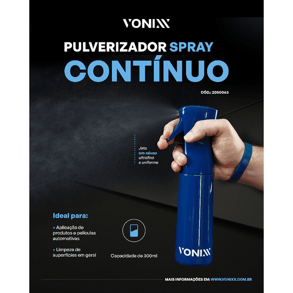 PULVERIZADOR SPRAY CONTÍNUO 300ML