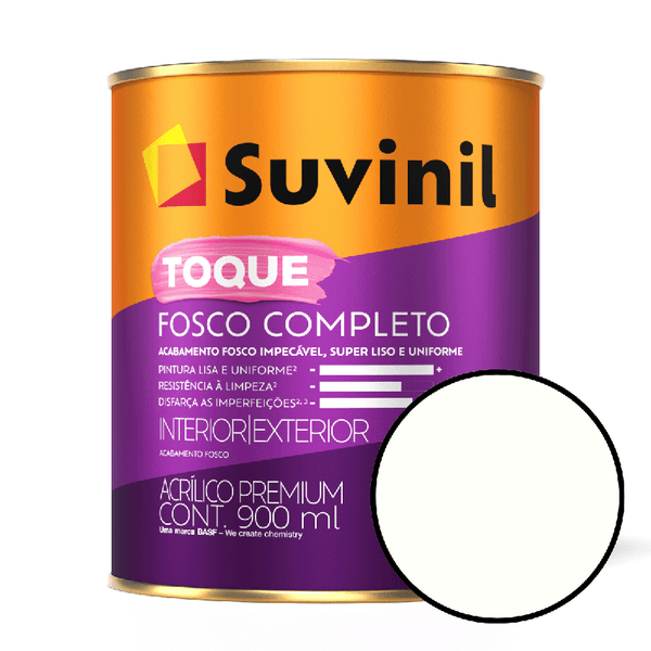 Tinta Para Parede 900ML Toque Fosco Completo Suvinil - Branco Neve