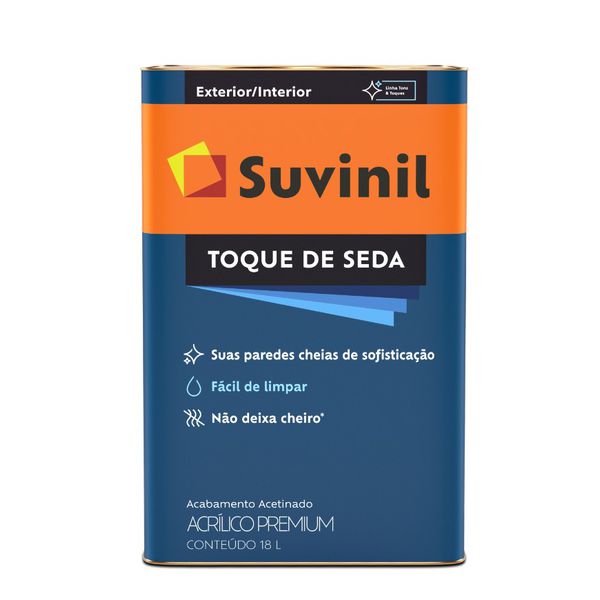 Tinta Acrílica Parede Suvinil Toque De Seda 18l Gelo