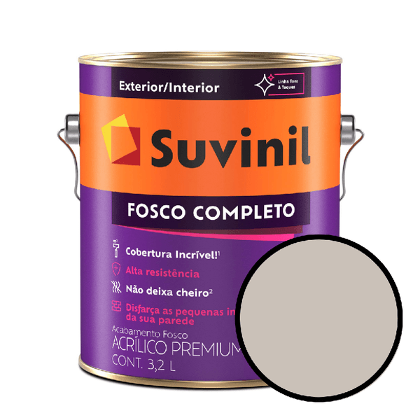 Tinta Acrílica Fosca Suvinil Andiroba 3,6L Completo Alta Cobertura