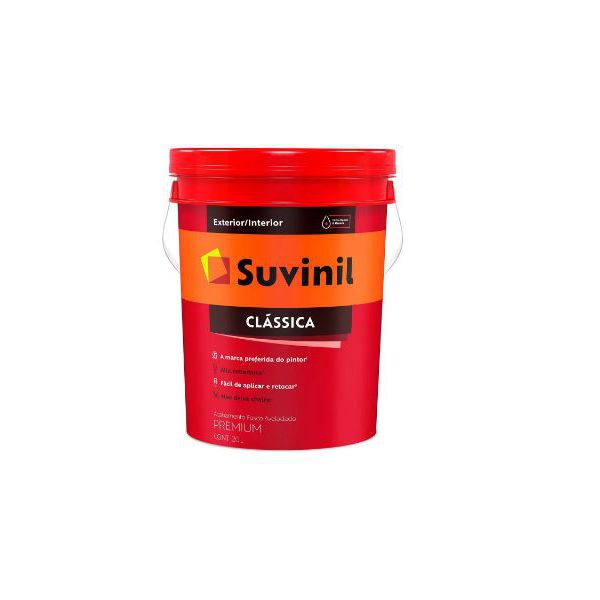 Tinta Acrilico Fosco Classica Branco 20lt Balde Plastico